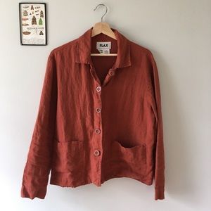 Flax chore coat / button down shirt